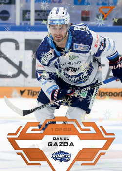 Daniel Gazda Kometa Brno Tipsport ELH 2023/24 SportZoo 1. serie Blade Sparks /25 #112