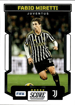 Fabio Miretti Juventus FC Panini Score FIFA Soccer 2023/24 #122