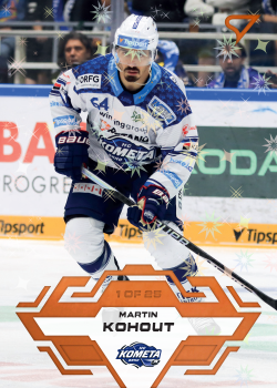 Martin Kohout Kometa Brno Tipsport ELH 2023/24 SportZoo 1. serie Blade Sparks /25 #120