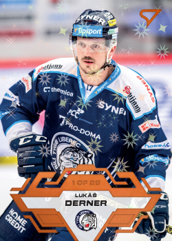 Lukas Derner Liberec Tipsport ELH 2023/24 SportZoo 1. serie Blade Sparks /25 #93