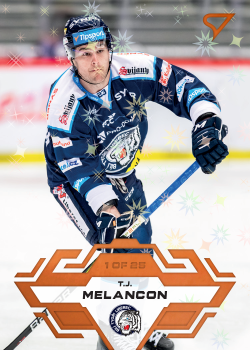 T.J. Melancon Liberec Tipsport ELH 2023/24 SportZoo 1. serie Blade Sparks /25 #97