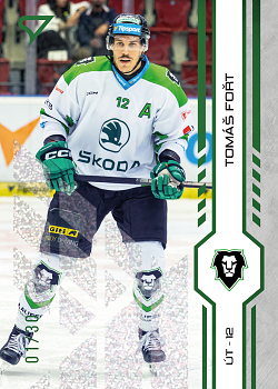 Tomas Fort Mlada Boleslav Tipsport ELH 2024/25 SportZoo 1. serie Green Glitter /30 #229
