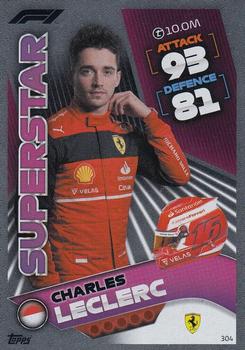 Charles Leclerc Ferrari Topps F1 Turbo Attax 2022 F1 Superstars #304