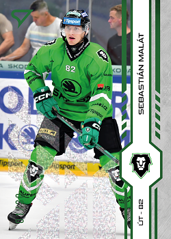 Sebastian Malat Mlada Boleslav Tipsport ELH 2024/25 SportZoo 1. serie Green Glitter /30 #231