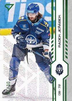 Radek Jerabek Kladno Tipsport ELH 2024/25 SportZoo 1. serie Green Glitter /30 #238