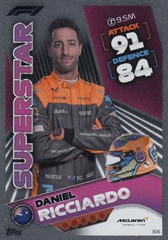 Daniel Ricciardo McLaren Topps F1 Turbo Attax 2022 F1 Superstars #306