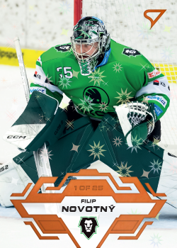 Filip Novotny Mlada Boleslav Tipsport ELH 2023/24 SportZoo 1. serie Blade Sparks /25 #163
