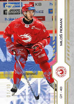 Milos Roman Trinec Tipsport ELH 2024/25 SportZoo 1. serie Golden Glow /10 #016