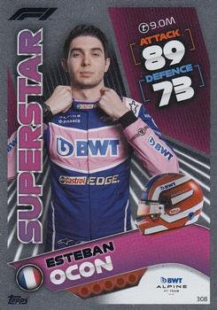 Esteban Ocon Alpine Topps F1 Turbo Attax 2022 F1 Superstars #308