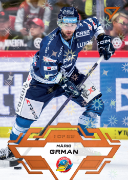 Mario Grman Vitkovice Tipsport ELH 2023/24 SportZoo 1. serie Blade Sparks /25 #58