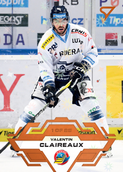 Valentin Claireaux Vitkovice Tipsport ELH 2023/24 SportZoo 1. serie Blade Sparks /25 #64