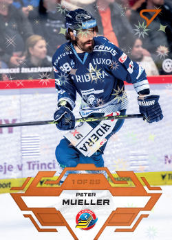 Peter Mueller Vitkovice Tipsport ELH 2023/24 SportZoo 1. serie Blade Sparks /25 #72