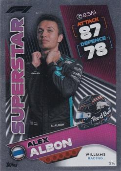 Alex Albon Williams Topps F1 Turbo Attax 2022 F1 Superstars #314