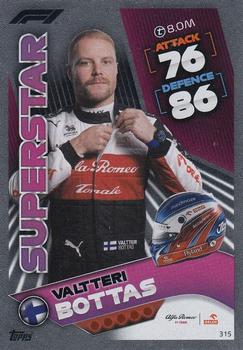 Valtteri Bottas Alfa Romeo Topps F1 Turbo Attax 2022 F1 Superstars #315