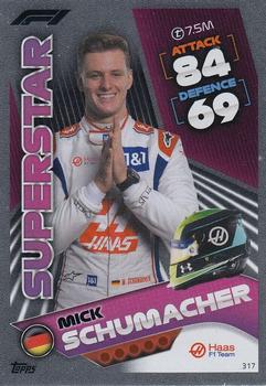 Mick Schumacher Haas Topps F1 Turbo Attax 2022 F1 Superstars #317