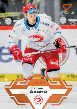 Viliam Cacho Trinec Tipsport ELH 2023/24 SportZoo 1. serie Blade Sparks /25 #8
