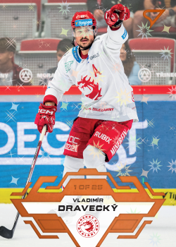 Vladimir Dravecky Trinec Tipsport ELH 2023/24 SportZoo 1. serie Blade Sparks /25 #10