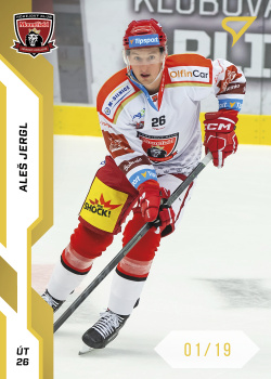 Ales Jergl Hradec Kralove Tipsport ELH 2022/23 SportZoo 1. serie Gold /19 #82