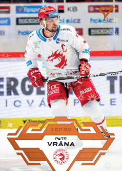 Petr Vrana Trinec Tipsport ELH 2023/24 SportZoo 1. serie Blade Sparks /25 #18