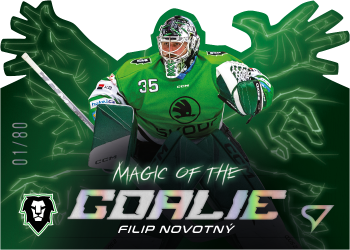 Filip Novotny Mlada Boleslav Tipsport ELH 2023/24 SportZoo 1. serie Magic of the Goalie /80 #MG-13