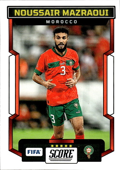 Noussair Mazraoui Morocco Panini Score FIFA Soccer 2023/24 #142