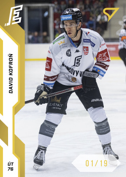 David Kofron Karlovy Vary Tipsport ELH 2022/23 SportZoo 1. serie Gold /19 #212