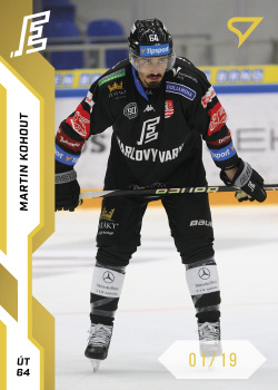 Martin Kohout Karlovy Vary Tipsport ELH 2022/23 SportZoo 1. serie Gold /19 #213