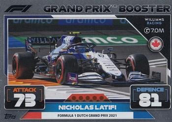 Nicholas Latifi Williams Topps F1 Turbo Attax 2022 F1 Grand Prix Booster Cards #324