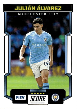 Julian Alvarez Manchester City Panini Score FIFA Soccer 2023/24 #146