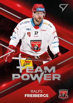 Ralfs Freibergs Hradec Kralove Tipsport ELH 2023/24 SportZoo 1. serie Team Power #TP-04