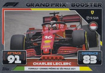 Charles Leclerc Ferrari Topps F1 Turbo Attax 2022 F1 Grand Prix Booster Cards #328