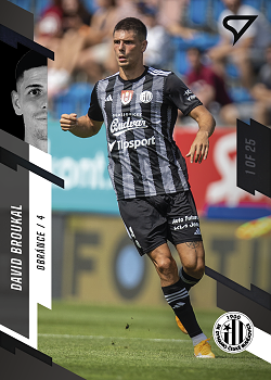David Broukal Ceske Budejovice SportZoo FORTUNA:LIGA 2023/24 1. serie Black /25 #116