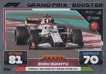 Zhou Guanyu Alfa Romeo Topps F1 Turbo Attax 2022 F1 Grand Prix Booster Cards #329