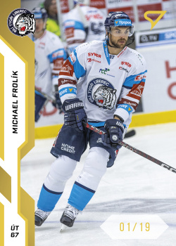 Michael Frolik Liberec Tipsport ELH 2022/23 SportZoo 1. serie Gold /19 #122