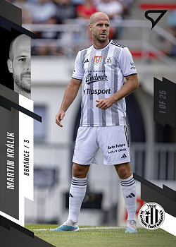 Martin Kralik Ceske Budejovice SportZoo FORTUNA:LIGA 2023/24 1. serie Black /25 #118