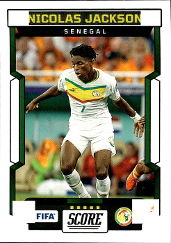 Nicolas Jackson Senegal Panini Score FIFA Soccer 2023/24 #155