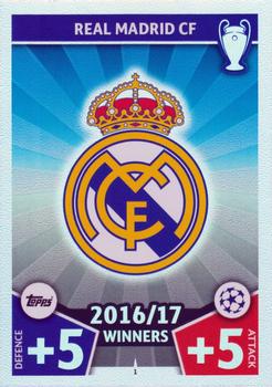 Club Badge Real Madrid 2017/18 Topps Match Attax CL Club Badge #1