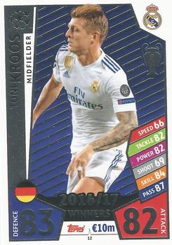 Toni Kroos Real Madrid 2017/18 Topps Match Attax CL #12