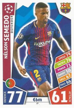 Nelson Semedo FC Barcelona 2017/18 Topps Match Attax CL #27