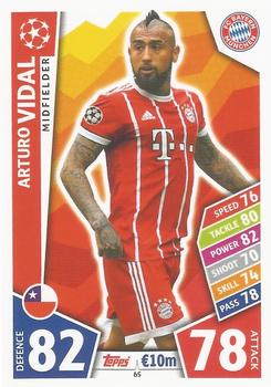 Arturo Vidal Bayern Munchen 2017/18 Topps Match Attax CL #65
