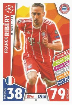 Franck Ribery Bayern Munchen 2017/18 Topps Match Attax CL #66