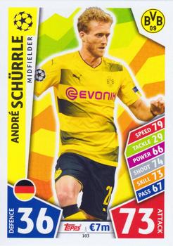Andre Schurrle Borussia Dortmund 2017/18 Topps Match Attax CL #103