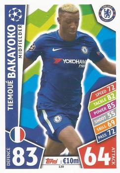 Thimoue Bakayoko Chelsea 2017/18 Topps Match Attax CL #120