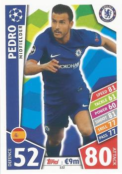 Pedro Rodriguez Chelsea 2017/18 Topps Match Attax CL #122