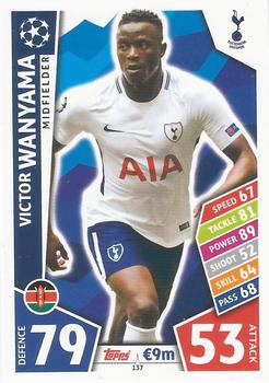 Victor Wanyama Tottenham Hotspur 2017/18 Topps Match Attax CL #137