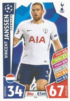 Vincent Janssen Tottenham Hotspur 2017/18 Topps Match Attax CL #141