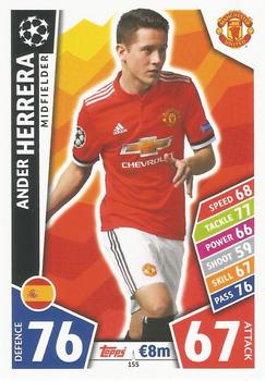 Ander Herrera Manchester United 2017/18 Topps Match Attax CL #155