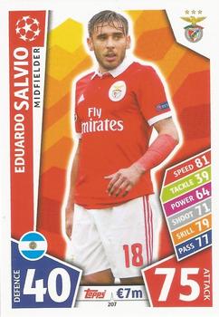 Eduardo Salvio SL Benfica 2017/18 Topps Match Attax CL #207