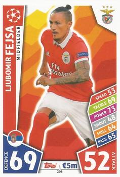 Ljubomir Fejsa SL Benfica 2017/18 Topps Match Attax CL #208