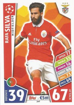 Rafa Silva SL Benfica 2017/18 Topps Match Attax CL #209